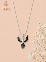 ILIANA Gold-Tone Triple Butterfly Pendant Necklace for Women | Crystal Butterfly Statement Necklace