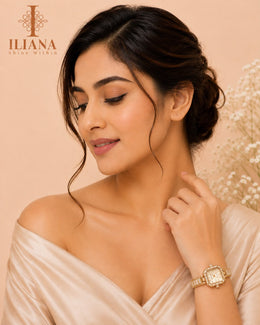 Iliana Disc Tassel Silver Earrings | Gold Finish Contemporary Drop Earrings