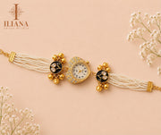 Iliana Gold-Tone Crystal Studded Women's Analog Watch | Premium Designer Timepiece