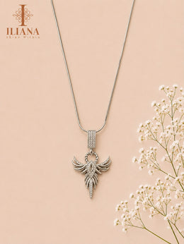 ILIANA Gold-Tone Butterfly Crystal Pendant Necklace for Women | Elegant Minimal Necklace