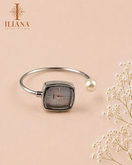 Iliana Crystal Studded Gold-Tone Women's Analog Watch | Elegant Designer Bracelet Watch